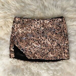 NEW Free People Annalise Women Sequin Mini Skirt
